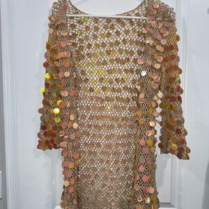 Sequin Crochet Cover-Up size 0-4